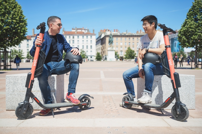 Aurélien AUDY - photographe LYON - portrait - shooting VOI Technology trottinettes électrique lifestyle réseaux sociaux
